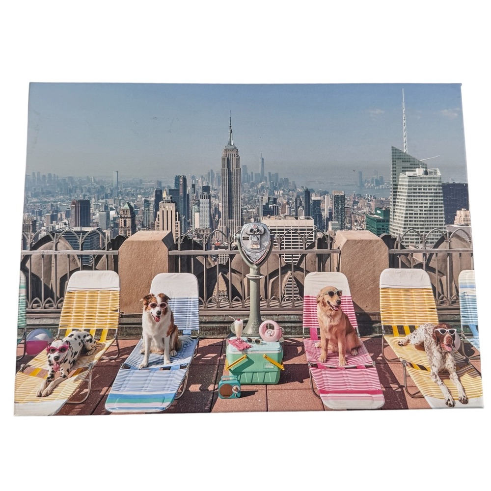 Gray Malin The Dogs on New York 1000 Piece Jigsaw Puzzle Galison NYC Skyline